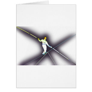 Cartão passeio do tightrope