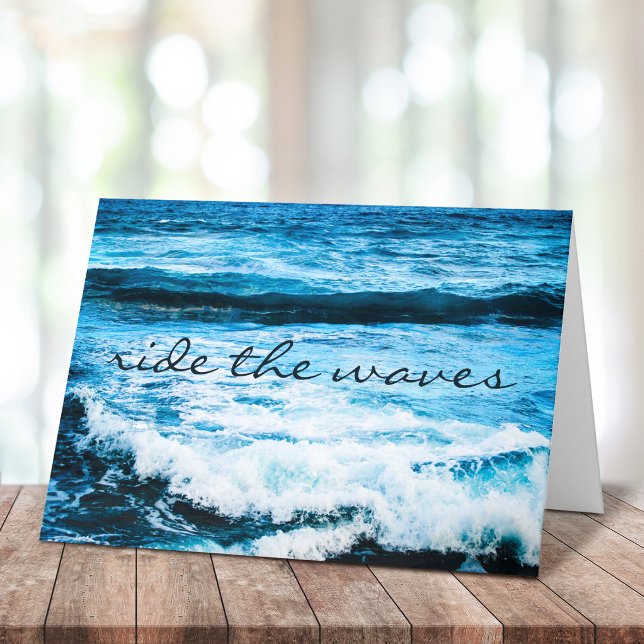 Cartão Passeio pelo Oceano Azul Tropical do Havaí (Criador carregado)