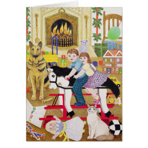 Cartão Passeio-um-Galo-Cavalo