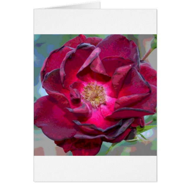 Cartão Passion Burgandy Flower (Frente)