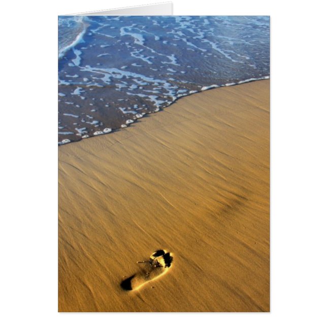 Cartão Passos De Praia (Frente)