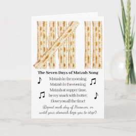 Cartão Passover Engraçado 7 Dias de Passagem