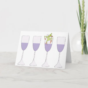 Cartão Passover Greeting Card "Passover the Wine"