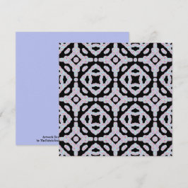 Cartão Pastel Colored Squiggly Discs Symmetrical Pattern