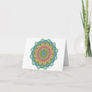 Cartão Pastel Defleur Mandala