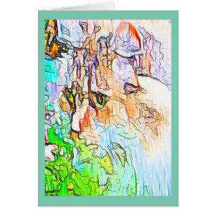 Cartão Pastel do gato