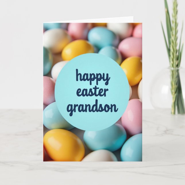 Cartão Pastel Egg Happy Easter Card (Frente)