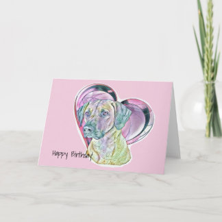 Cartão Pastel Ridgeback, Coração de Vidro Obtido