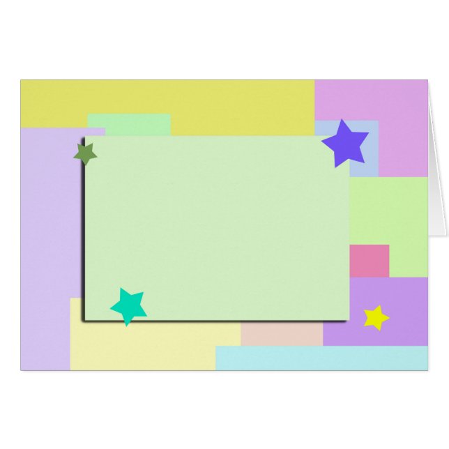 Cartão Pastels (paisagem) (Frente Horizontal)