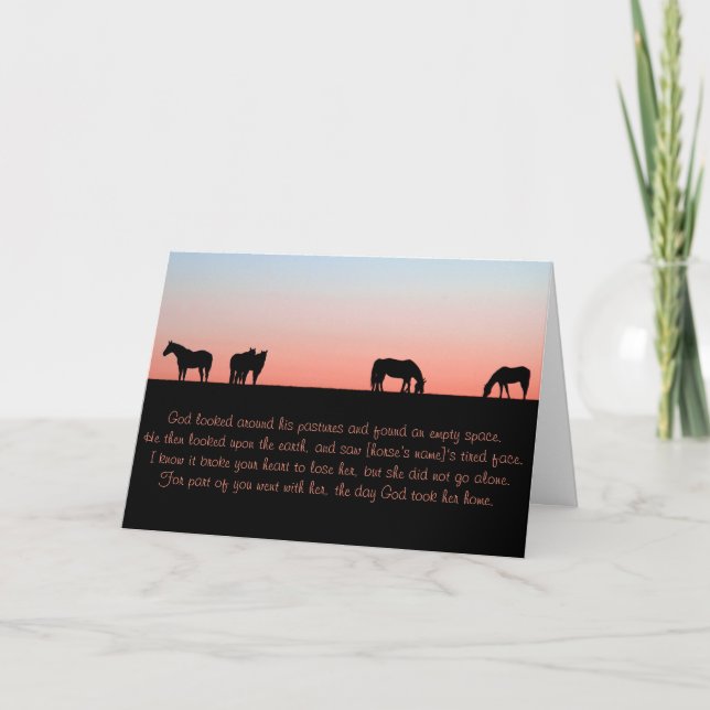 Cartão Pasto vazio (Frente)