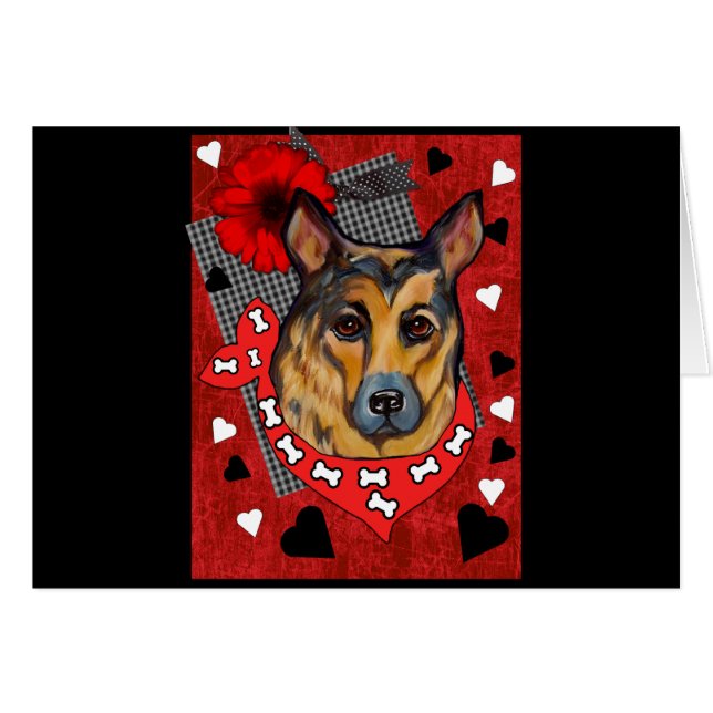 CARTÃO PASTOR ALEMÃO (Frente Horizontal)