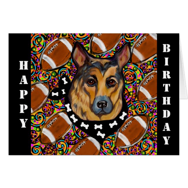 CARTÃO PASTOR ALEMÃO  (Frente Horizontal)