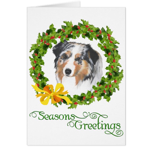 Cartão Pastor australiano (Frente)