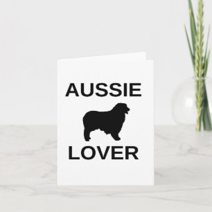 Cartão pastor australiano aussie