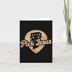 Cartão Pastor de Música Jesus de Plectro Feliz Dia de Pás