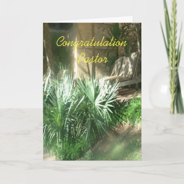 Cartão pastor dos parabéns (Frente)