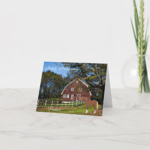 Cartão Pastor Feliz Aniversário