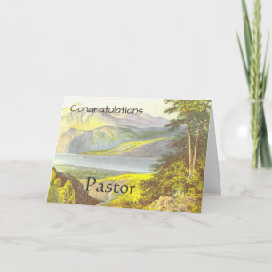 Cartão Pastor parabéns