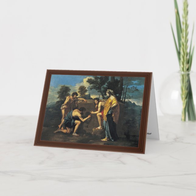 Cartão Pastores Na Arcadia (Et Na Arcadia Ego), (Frente)