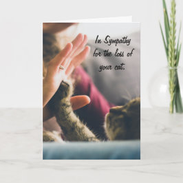 Cartão Pata do gato Alta-cinco