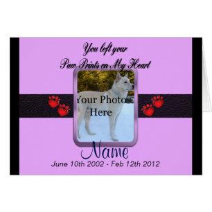 Cartão Pata Imprime em Meu Coração - Mauve