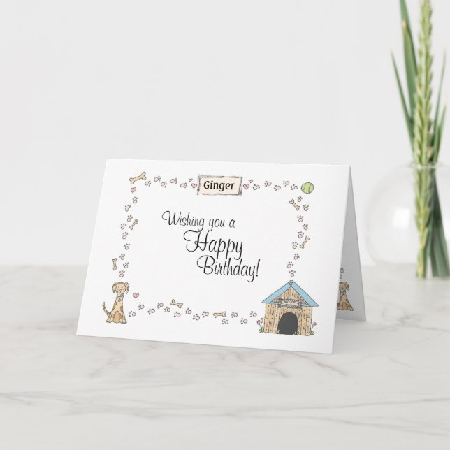 Cartão Patas de Cachorro (Frente)