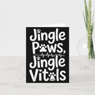 Cartão Patas Tilintando Tilintando Vitais Enfermeira Vete
