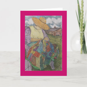 Cartão patchwork quilt