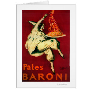 Cartão Pates Baroni Vintage Poster Europe