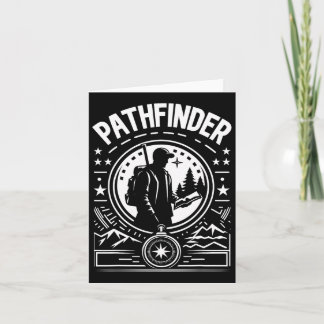 Cartão Pathfinder Explorer Adventure Outdoor Hiking Campi