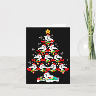 Cartão Patinação no Gelo Inverno Srts Amante Natal Famíli