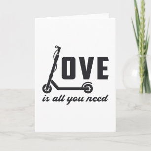 Cartão Patinete Driver Love É Tudo O Que Você Precisa De 