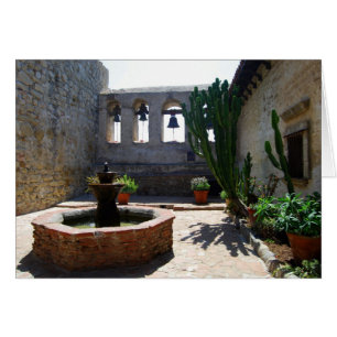 Cartão Pátio da missão de San Juan Capistrano