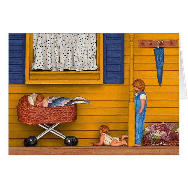 Cartão Pátio de entrada coberto (Frente Horizontal)