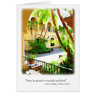 Cartão Pátio Sunlit