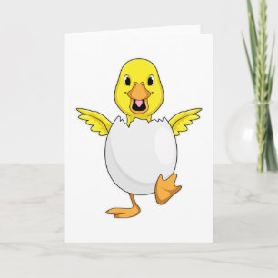 Cartão Pato com Ovo