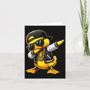 Cartão Pato Dabbing Engraçado Pato De Borracha Com Pulmõe