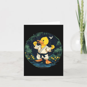 Cartão Pato de Borracha de Caratê Animal Mma Taekwondo Ji