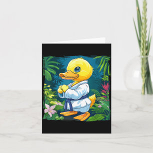 Cartão Pato de Borracha de Caratê Animal Mma Taekwondo Ji