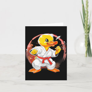 Cartão Pato de Borracha de Taekwondo Kickboxing Animal Ji