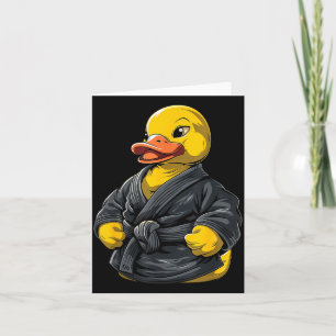 Cartão Pato de Borracha de Taekwondo Kickboxing Animal Ji