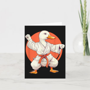 Cartão Pato de Judô Pato de Taekwondo Artes Marciais Pato