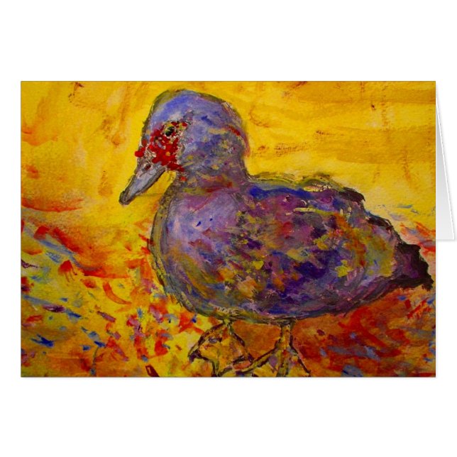 Cartão pato-de-mosca (Frente Horizontal)