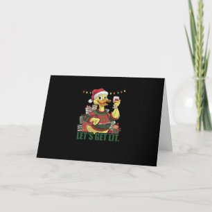 Cartão Pato de Natal, Vamos Se Lenta