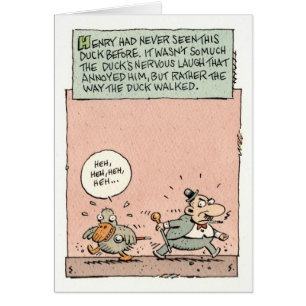 Cartão Pato de perturbação