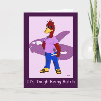 Cartão Pato do Butch: Aniversário da Lésbica