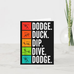 Cartão Pato mergulho mergulho I Jogos de bola I Dodgeball