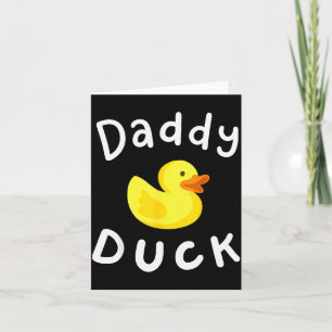 Cartão Pato Pai Aniversário Pato de Borracha Amante Famíl
