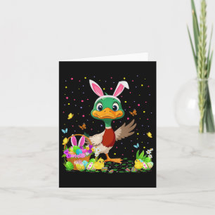 Cartão Pato Páscoa Caçada de Ovo Felz pascoa de Pato Coel