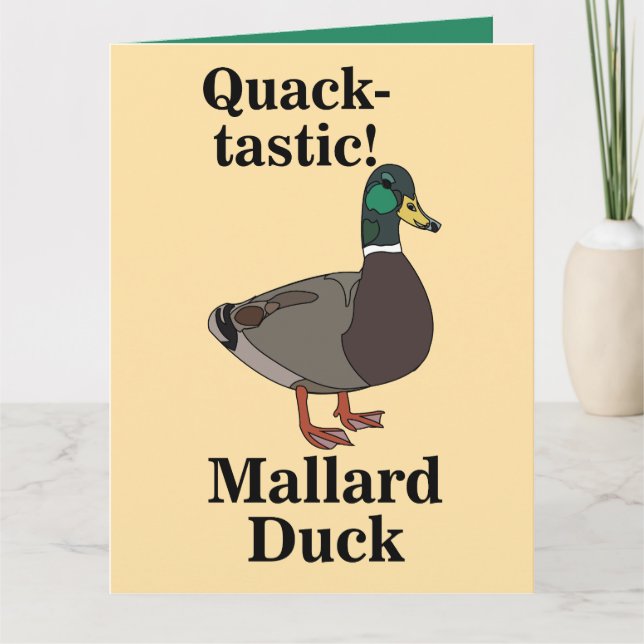 Cartão Pato Quack-Tástico Pato-Selva (Frente)